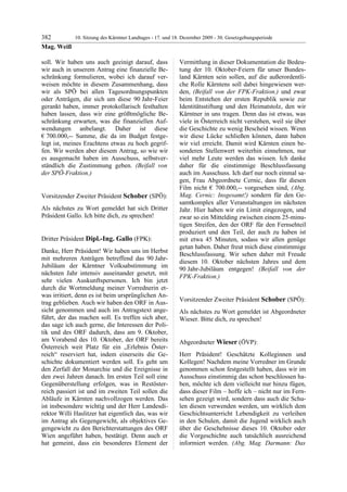 10. LTG-Sitzung am 17. Dezember 2009