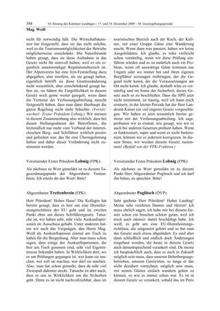 10. LTG-Sitzung am 17. Dezember 2009