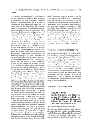 10. LTG-Sitzung am 17. Dezember 2009