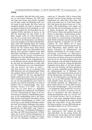 10. LTG-Sitzung am 17. Dezember 2009