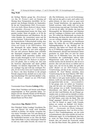 10. LTG-Sitzung am 17. Dezember 2009