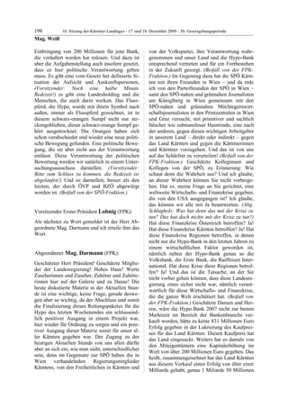 10. LTG-Sitzung am 17. Dezember 2009