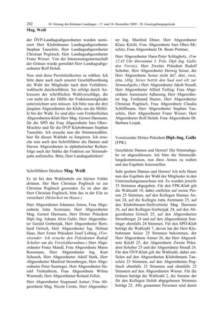 10. LTG-Sitzung am 17. Dezember 2009