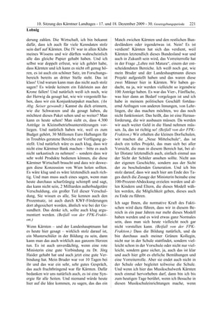 10. LTG-Sitzung am 17. Dezember 2009