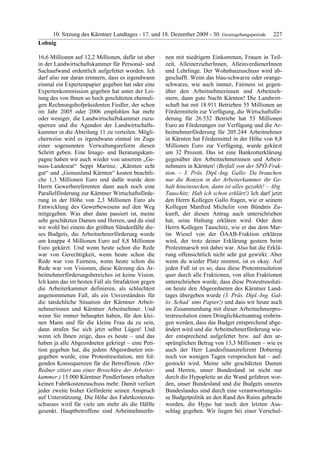 10. LTG-Sitzung am 17. Dezember 2009