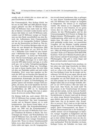 10. LTG-Sitzung am 17. Dezember 2009