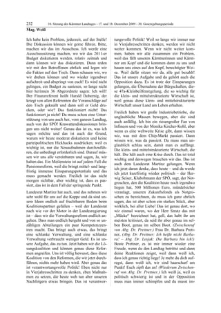 10. LTG-Sitzung am 17. Dezember 2009