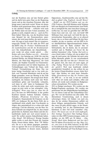 10. LTG-Sitzung am 17. Dezember 2009