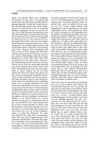 10. LTG-Sitzung am 17. Dezember 2009