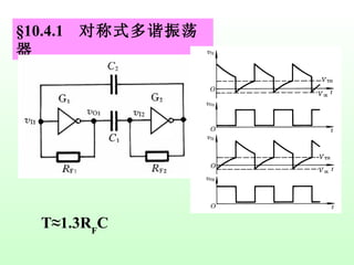 §10.4.1  对称式多谐振荡器 T≈1.3R F C 