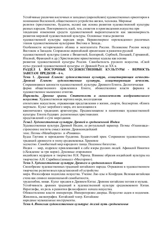 Рапацкая Программа Мхк 8 Класс Рапацкая Программа Мхк 8 Класс