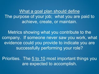 Techniques for Using Goals to Drive Business Execution: When Just Being ...