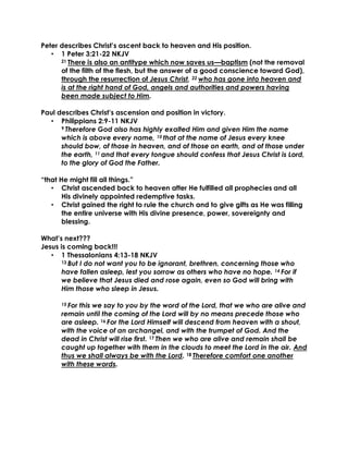 10-13-19, Ephesians 4;1-10, Walking Together, Unity in the Body of ...