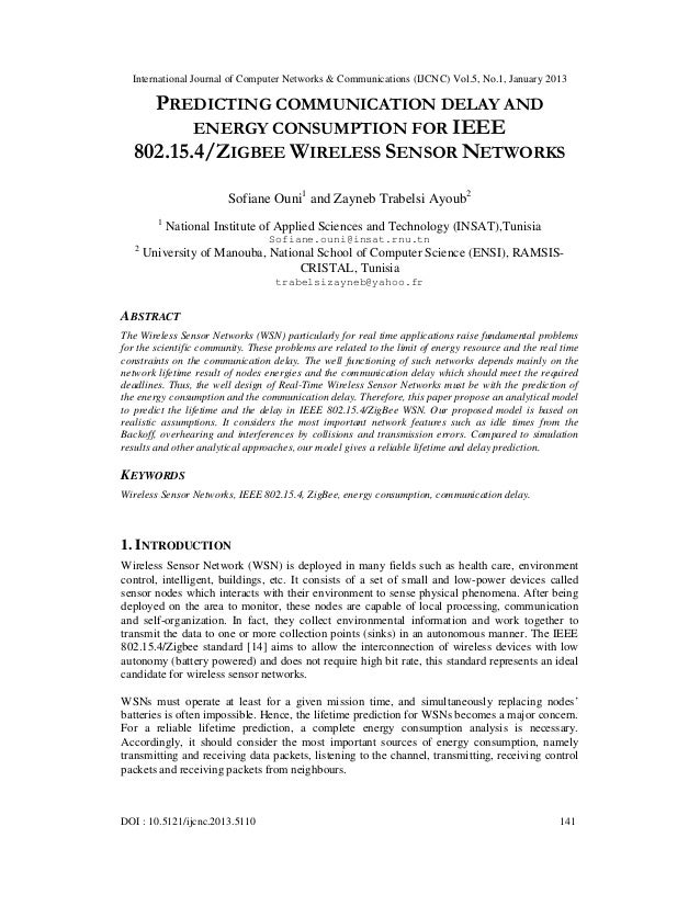 Predicting Communication Delay And Energy Consumption For - 