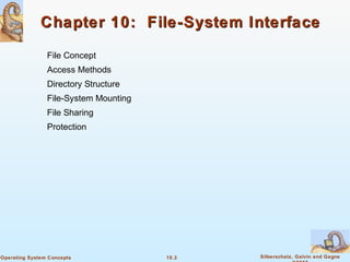 10.file system interface | PPT