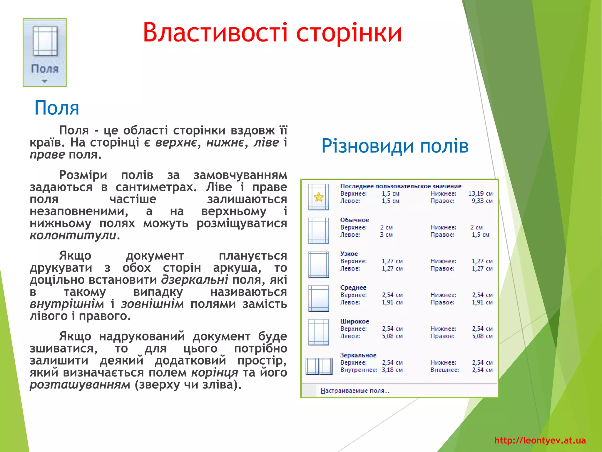 Схема розміщення об'єктів
сторінки
http://leontyev.at.ua
 