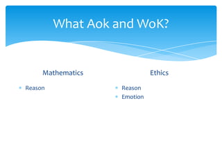 Aok Math 10. ethics and mathematics | PPTX