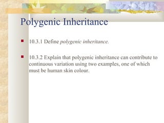 Polygenic Inheritance Examples