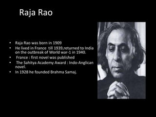 Guru Raja Rao Mythology in Kanthapura | PPTX