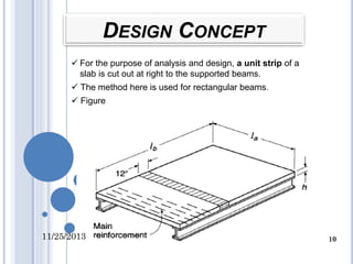 One Way Design Example 10.01.03.049-One Way Slab | PPTX