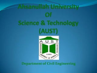 Department of Civil Engineering

 