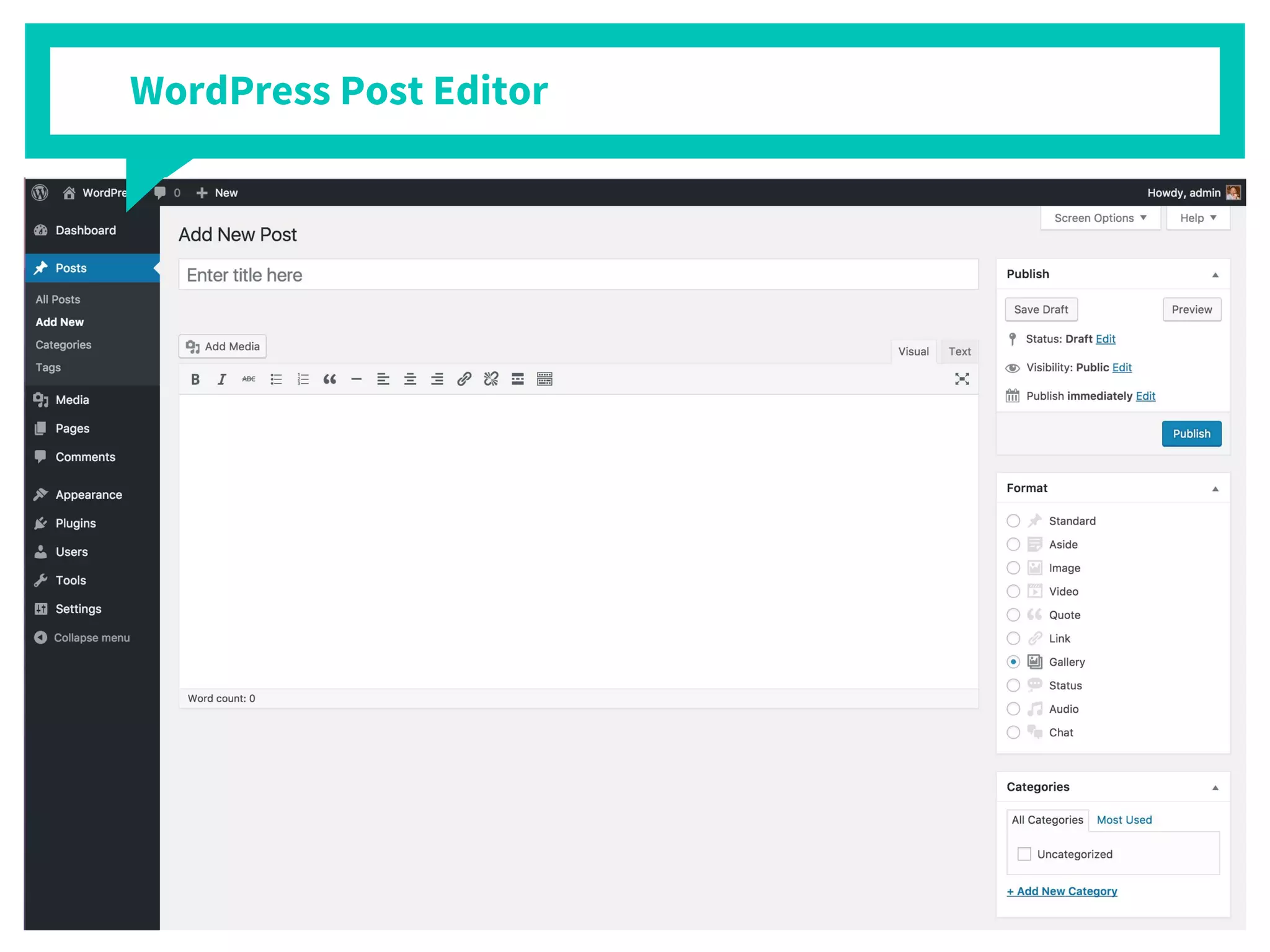 WordPress Post Editor
 