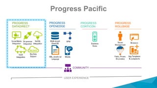 Progress Pacific
PROGRESS
DATADIRECT
PROGRESS
OPENEDGE
PROGRESS
CORTICON
PROGRESS
ROLLBASE
COMMUNITY
USER EXPERIENCE
 