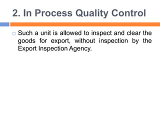Pre- shipment inspection during Export | PPTX