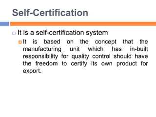 Pre- shipment inspection during Export | PPTX