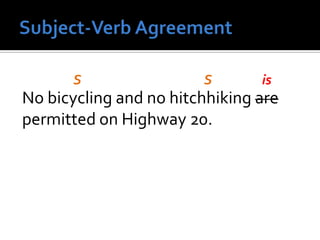 No bicycling and no hitchhiking are
permitted on Highway 20.
isSS
 