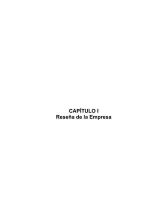 CAPÍTULO I
Reseña de la Empresa
10
 