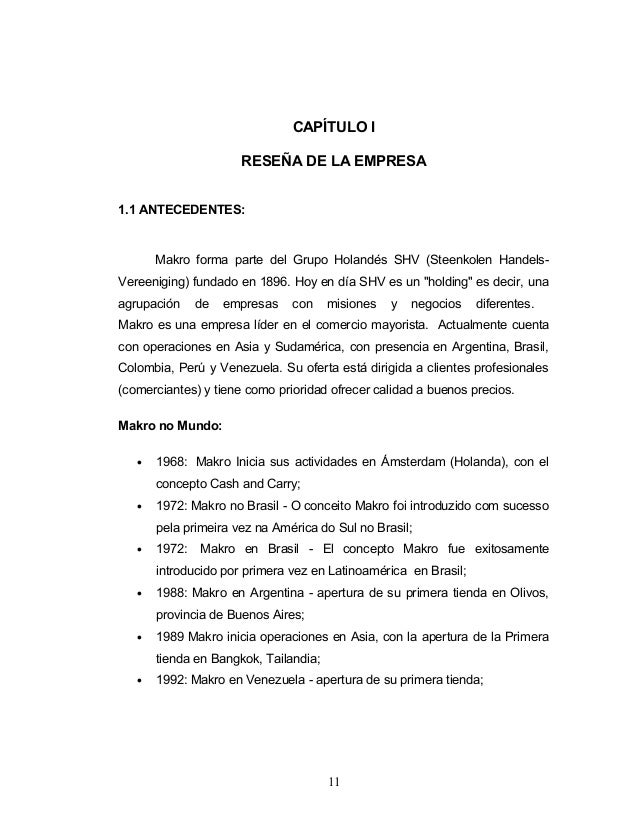 capítulo i reseña de la empresa