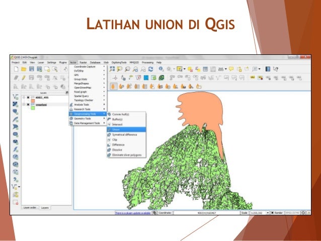 10. Analisis Vektor Menggunakan QGIS 2.4 10. Analisis Vektor Menggunakan QGIS 2.4
