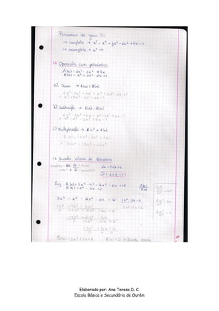 Elaborado por: Ana Teresa D. C. 
Escola Básica e Secundária de Ourém 
 