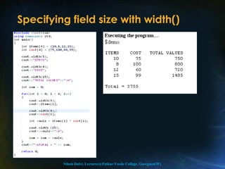Input and output in C++ | PPT