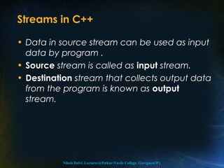Input and output in C++ | PPT