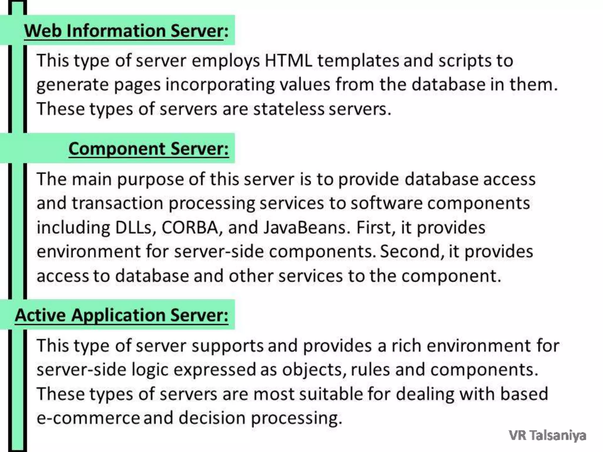 Types of Servers - Basic Differences | PPT