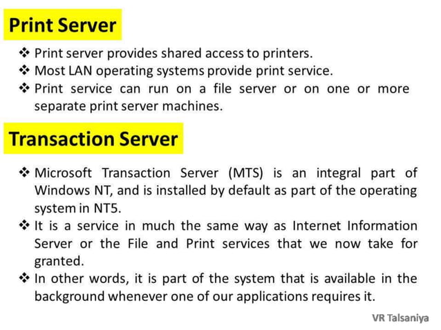 Types of Servers - Basic Differences | PPT