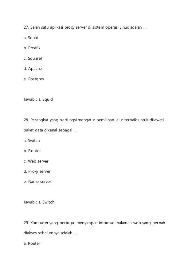 Kumpulan Soal Soal Kkpi
