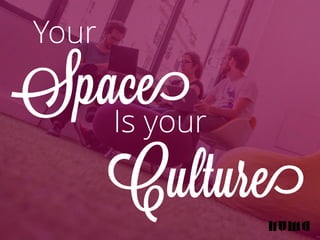 Yo u r 
Space Is your 
Culture 
 