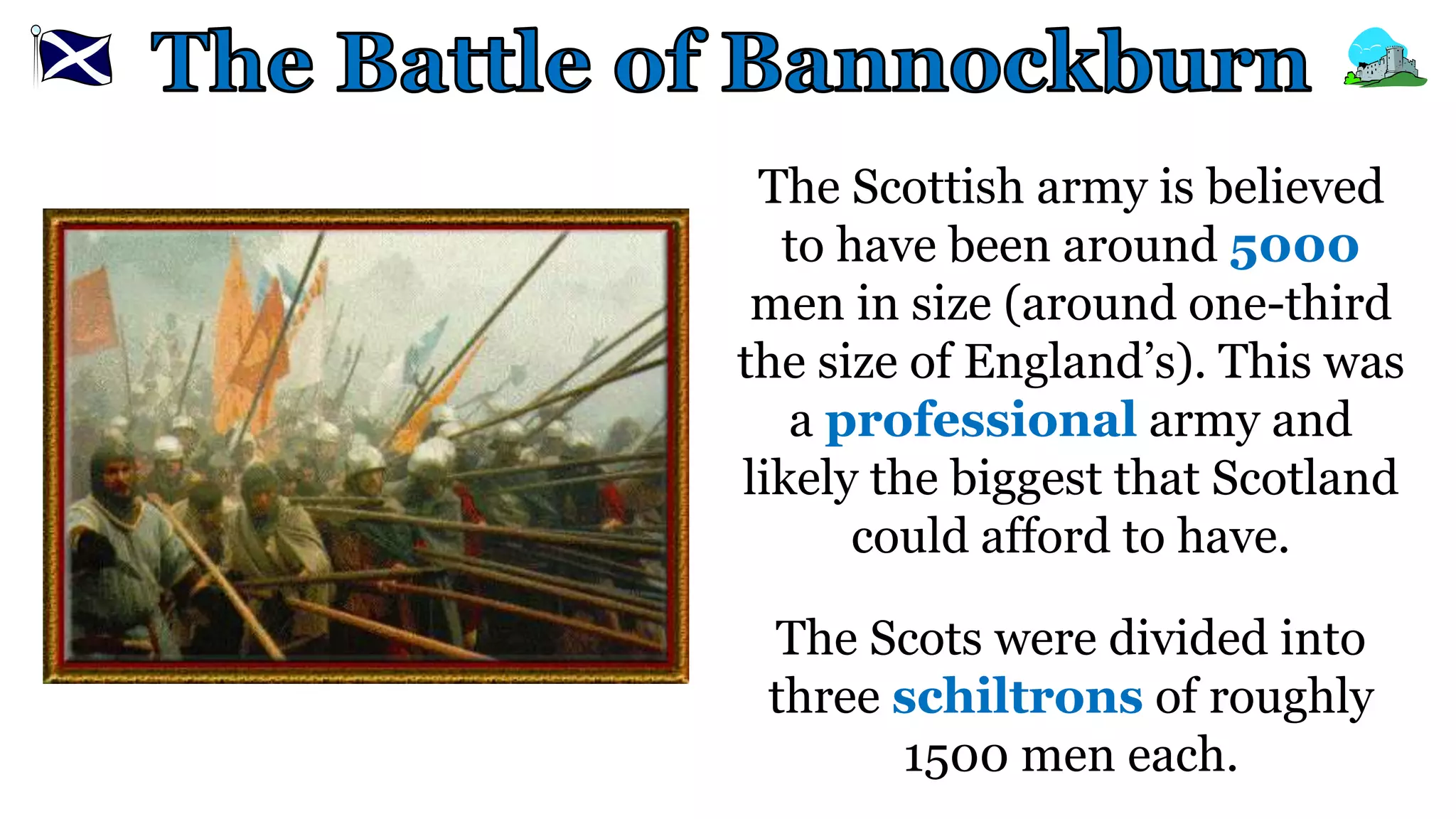 Scottish Wars of Independence - battle of bannockburn | PPTX