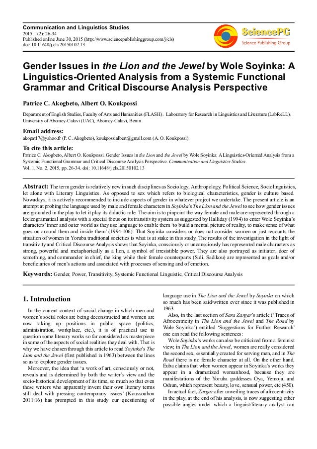 Gender language and discourse a review essay