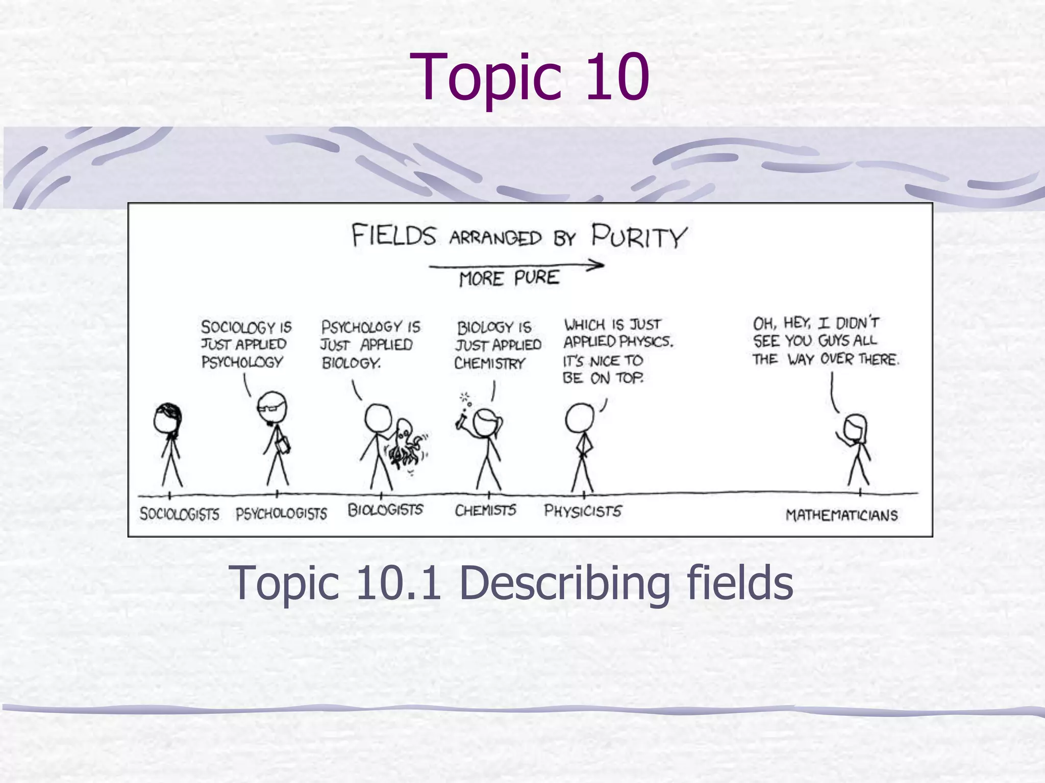 10.1 describing fields 2015 | PPTX
