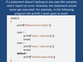 10. switch case | PPT