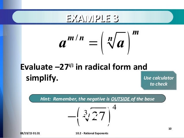 writing radicals in rational form simplified radical form calculator