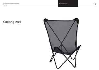 on/off – Objekte mit kalkuliertem Formwandel
Pop Ups
Produktbeispiele
Camping-Stuhl
18
 
