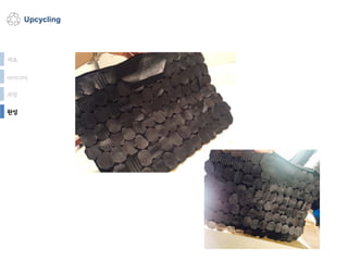 Upcycling
재료
아이디어
과정
완성
 