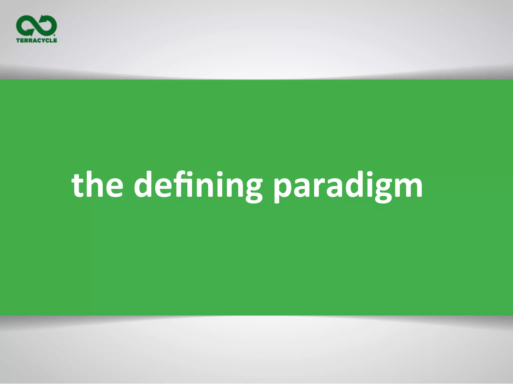 the	
  deﬁning	
  paradigm	
  
 