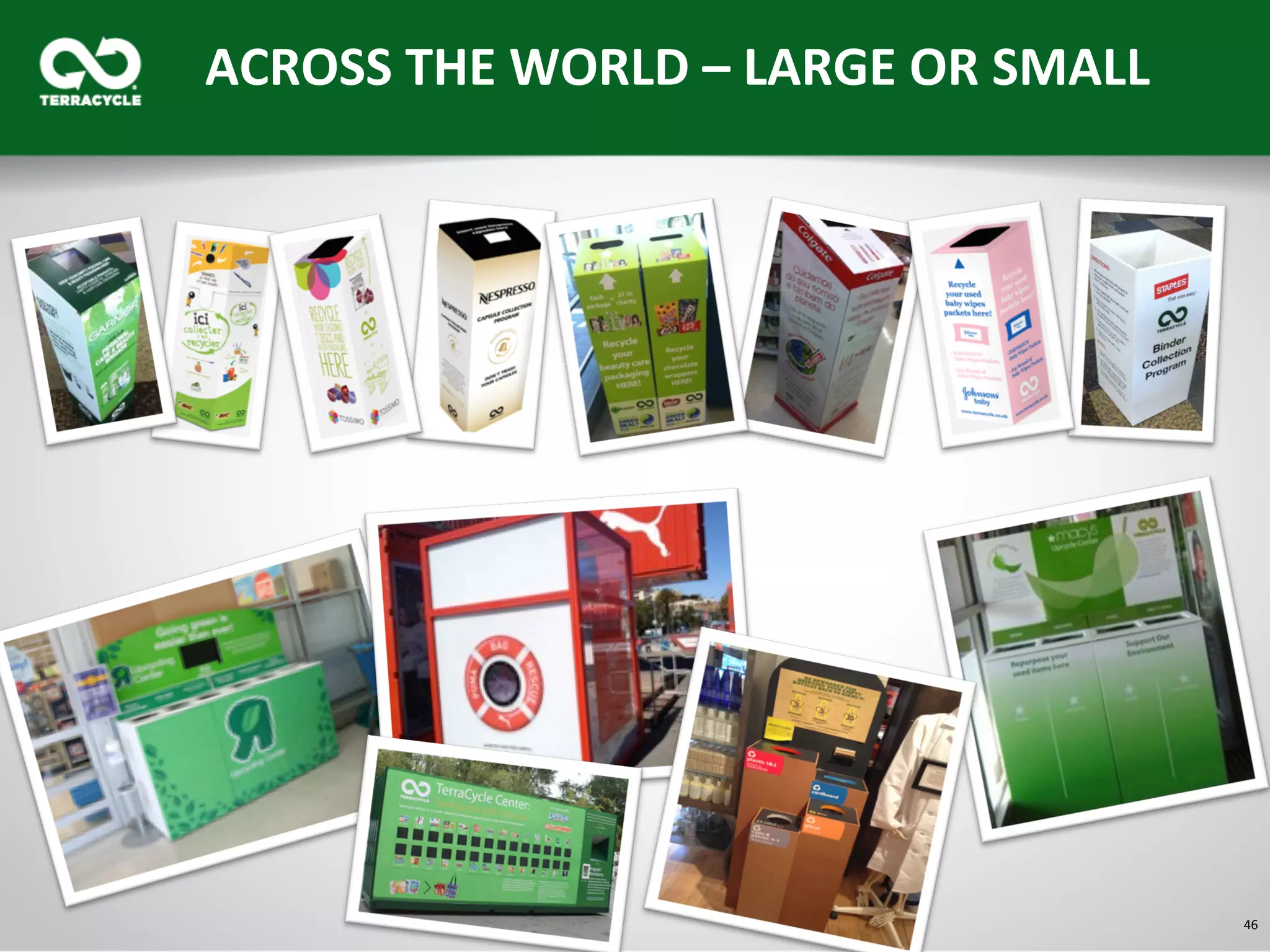 46	
  
ACROSS	
  THE	
  WORLD	
  –	
  LARGE	
  OR	
  SMALL	
  
 