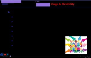TMPA-2015-Keynote - Part: Illustration: The iCrash MessepVariant
MessepFlexibility
121 / 157
Messep Usage & Flexibility
Doctorate Level
• Theories, Methods and tools in the software engineering domain
• Domain Speciﬁc Languages
• Model Driven Engineering
• Speciﬁcation based testing
• Dependability requirements
• Simulation and veriﬁcation of modeling languages
• ...
Nicolas Guelﬁ- Wednesday 11th November, 2015 (23:06) - University of Luxembourg, LU
 